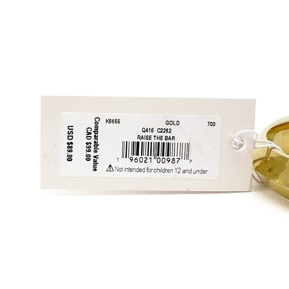 Kate Spade Raise The Bar Cuff Bracelet Hinged Gold-Toned New NWT - Picture 7 of 8